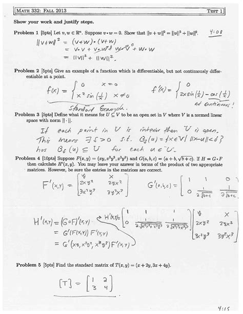 Calculus 1 Worksheet