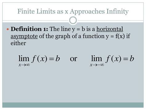 Limits Involving Infinity Ppt Download