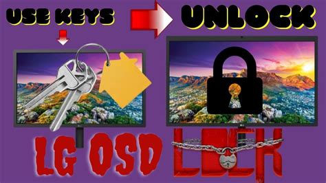 How To Unlock Lg Flatron L207wt Osd Settings Monitor Osd Locked Youtube