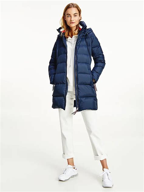 Down Filled Padded Coat Blue Tommy Hilfiger