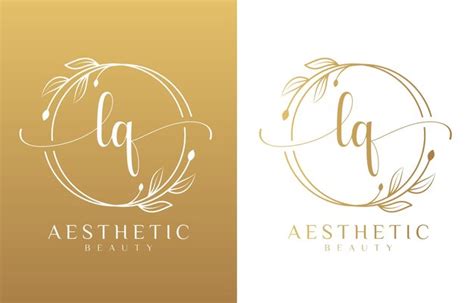 Premium Vector Letter L And Q Beauty Logo With Flourish Ornament