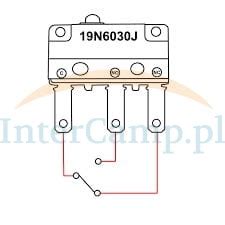 Microswitch kranu Whale włącznik mikrostyk stycznik InterCamp