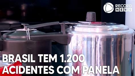 Brasil tem 1 200 acidentes panelas de pressão por ano YouTube