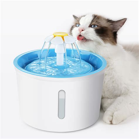 Fontaine d eau automatique pour animaux de compagnie avec lumière LED