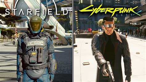 Starfield Vs Cyberpunk 2077 Ai And Physics Comparison Youtube