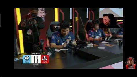 Reaksi Streamer Evos Kalah Dari Geek Fam Youtube