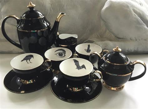 Every Day Is Halloween With This Gothic Tea Party Set