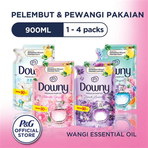 Jual Downy Pelembut Pakaian Wangi Essential Oil 900 Ml Isi 1 4 Packs