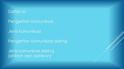 Komunikasi Daring Sinkron Dan Asinkron Ppt Download