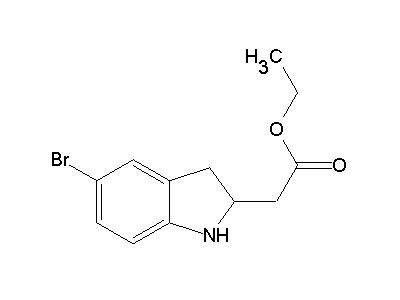 Ethyl 5 Bromo 2 3 Dihydro 1H Indol 2 Yl Acetate C12H14BrNO2 Density