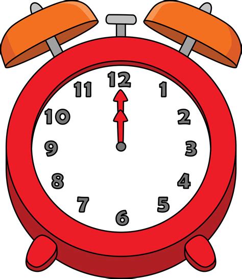 Clock Cartoon Colored Clipart Illustration 13117814 Vector Art At Vecteezy