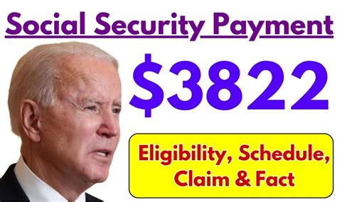 October 3822 Social Security Checks 2024 Eligibility Schedule Claim