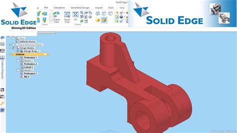 Solid Edge Tutorial For Beginners Rib YouTube