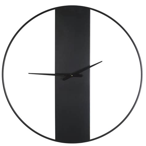 Horloge murale en métal noir D100 BRAD Maisons du Monde