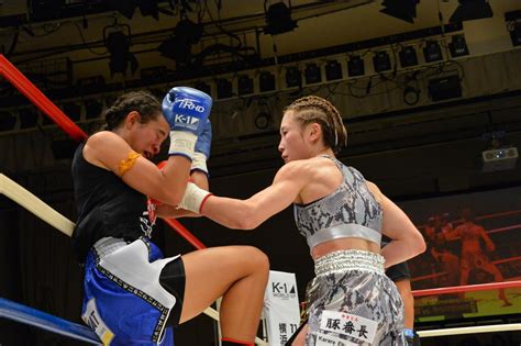 【k 1 Krush】涙のタイトルマッチ、勝った高梨knuckle美穂も敗れたパヤーフォンも号泣。軍司泰斗が玖村修平を降して再起、不可思は