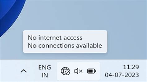 No Internet Access No Connections Are Available In Windows 11 Windows