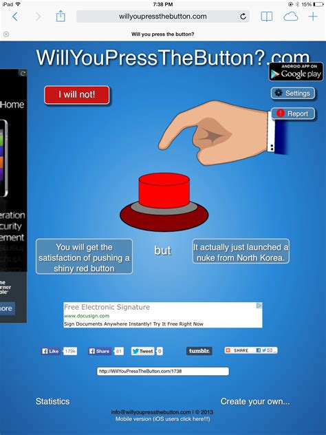 I Dont Know Will You Press The Button Know Your Meme