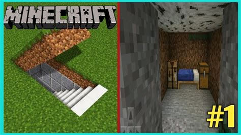 I Made A Secret Underground House In Minecraft Gameplay 1 Youtube