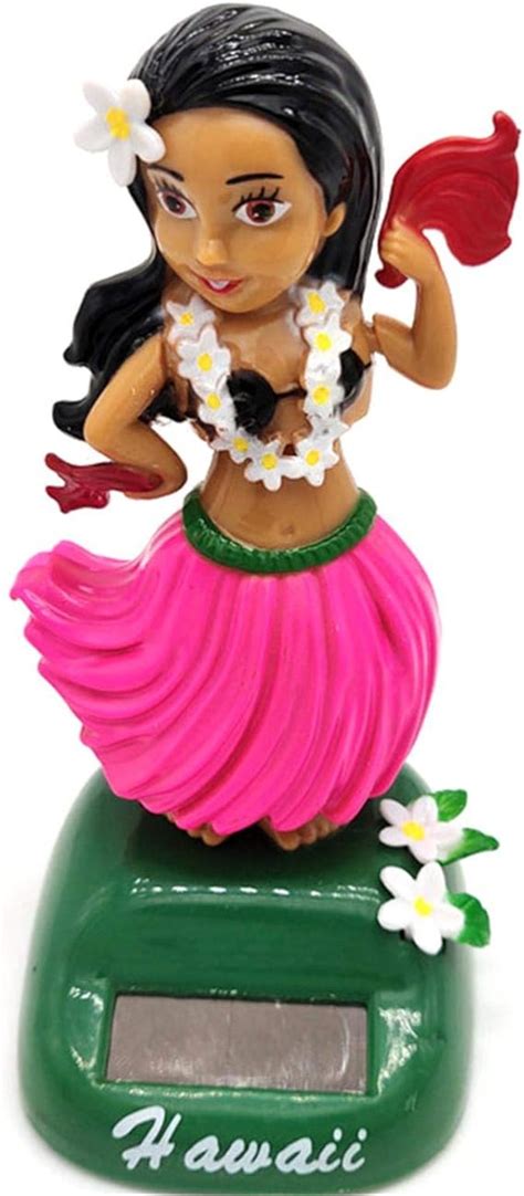 Baitang Figurine Solaire Dansante Danseuse Hawaienne Voiture Qui Bouge