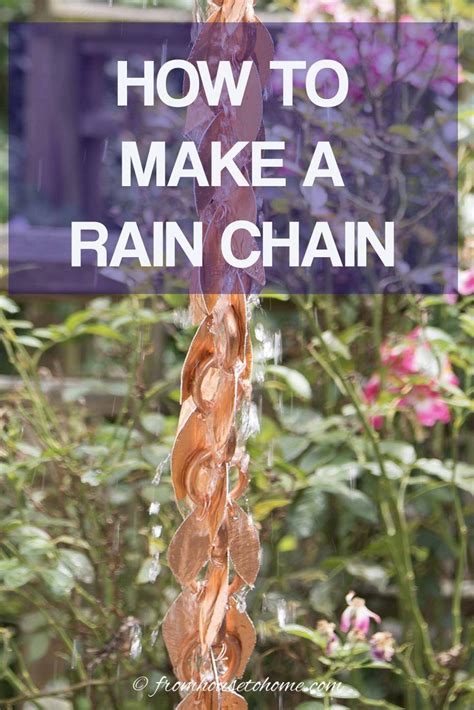 DIY Rain Chain 2 Ways To Make A Beautiful Copper Rain Chain