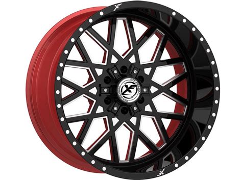 XFO XFX N 307241451271397 76GBRWMW XF Offroad Forged Gloss Black Red