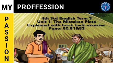 Th Std English Term Unit The Mistaken Plate Explained With Book