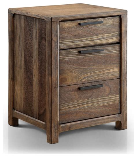 Bowery Hill Drawer Transitional Wood Nightstand In Natural