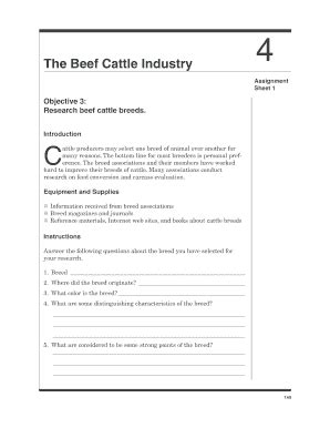 Fillable Online Cimc Alcaweb The Beef Cattle Industry Cimcalcaweborg