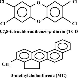 Structures Of 2 3 7 8 Tetrachlorodibenzo P Dioxin And