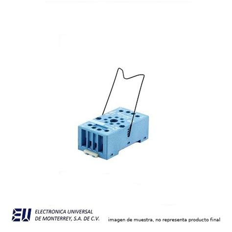 Base Para Relevador Octal Pin Circular Serie Azul Sma