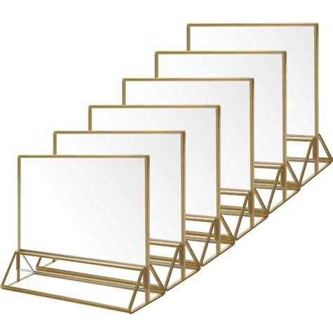 Restaurant Signs NIUBEE 12Pack 4 X 6 Clear Acrylic Sign Holder With