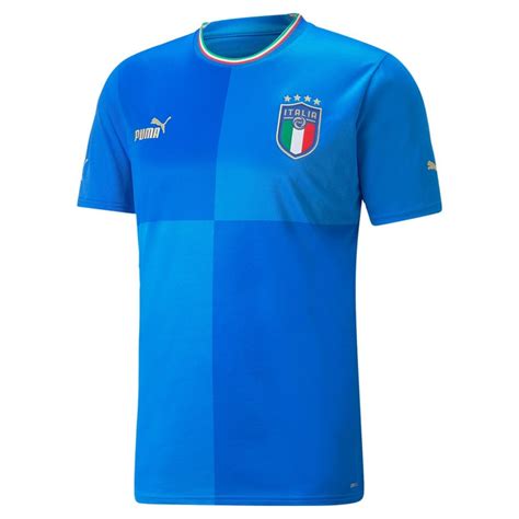 Puma Italy Home Mens Short Sleeve Jersey 2022 2023 Sport From Excell