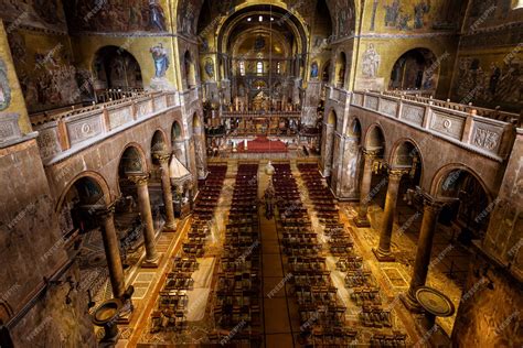 Premium Photo | Interior of the saint marks basilica in venice