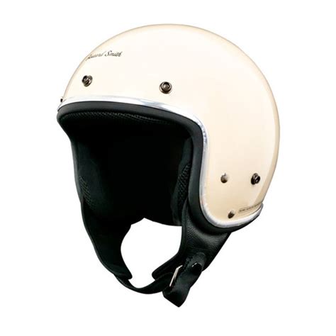 Promo Howard Smith Helm Half Face Retro Original Avorio Naide Xl