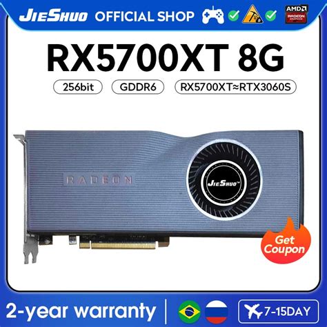 JIESHUO RX 5700XT 8G AMD Radeon Graphics Turbofan Card PC Gaming Apply