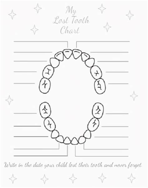 Free Printable Tooth Fairy Chart Free Printable Templates