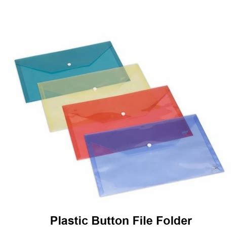 Plastic Button File Folder Blue Size A4 At Rs 15 Piece In Guwahati