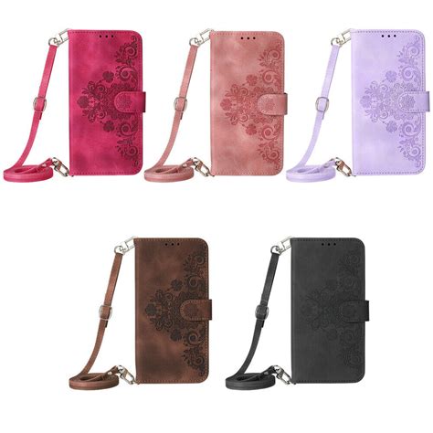 For Oppo A A A A A A Flip Leather Wallet Crossbody Strap