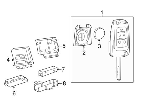 2012 2020 Chevrolet Gm 13531359 Keyless Entry Transmitter With Folding