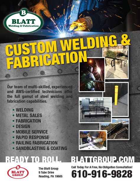 The Blatt Group Welding Flyer Jason Fronina Graphic Design