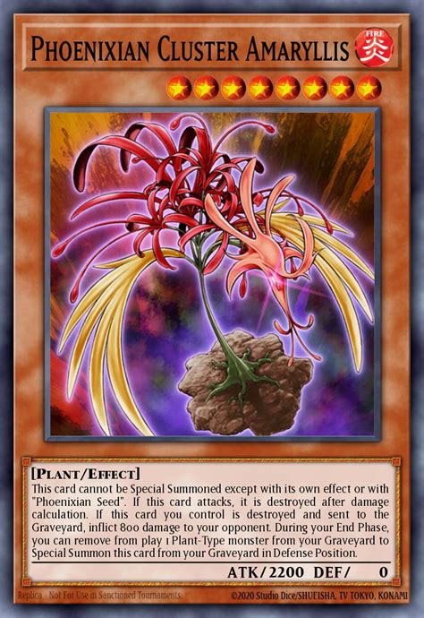 Phoenixian Cluster Amaryllis Cách sở hữu lá bài Yu Gi Oh Việt Nam