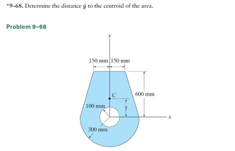 Solved Determine The Distance Y To The Centroid Of Chegg