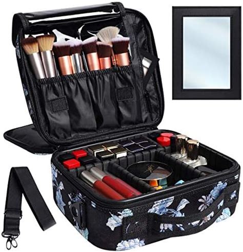 Kootek Travel Makeup Bag Layer Portable Train Cosmetic Case Organizer