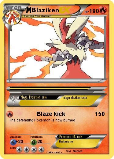 Pokémon Blaziken 912 912 Blaze Kick My Pokemon Card