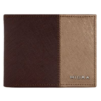 MIURA Billetera Hombre Mod Cossimo Cafe Moro 100 Cuero Natural