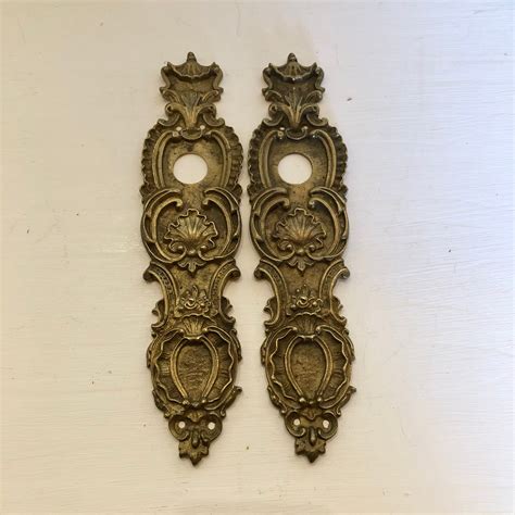 Beautiful French Vintage Door Plates Door Hardware Etsy