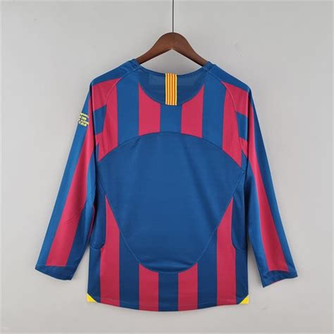 Barcelona Home Long Sleeve Retro Jersey Classical Shirt