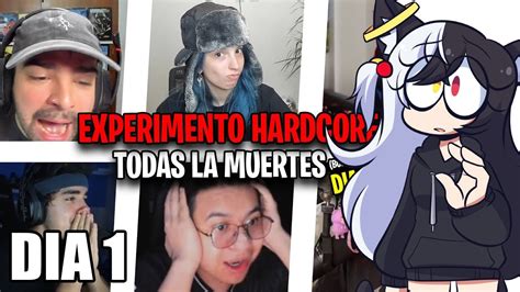 TODAS Las MUERTES De EXPERIMENTO HARDCORE DIA 1 SERPIAS REACCIONA