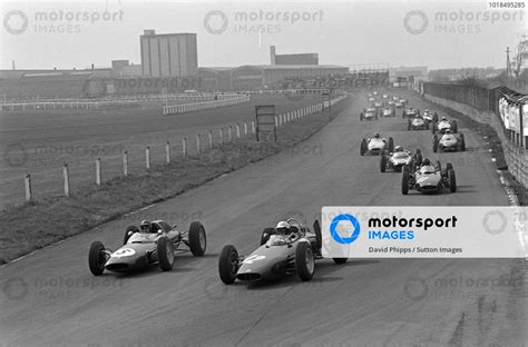 Richie Ginther Brm P Leads Jim Clark Lotus Climax And Graham