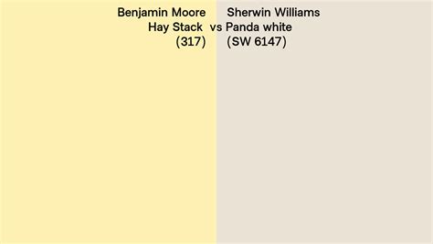 Benjamin Moore Hay Stack 317 Vs Sherwin Williams Panda White Sw 6147